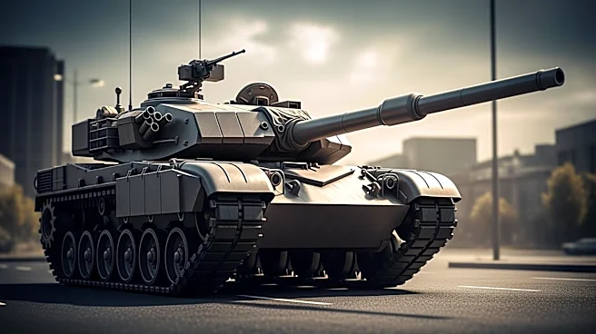 Heavyweight Boxer Derek Chisora Arrives at Press Event with Nigel Farage on Army Tank