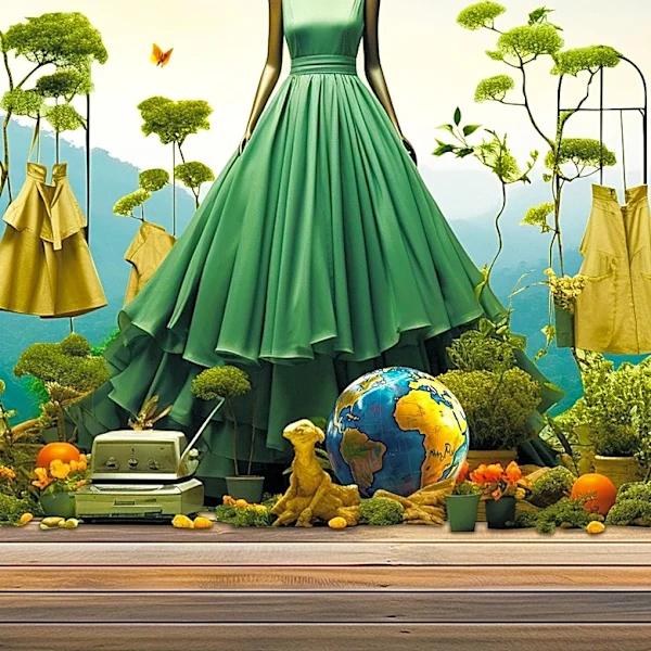 Designer Eugène Riconneaus Unveils Seaweed Fiber Dress, Pioneering Sustainable Fashion