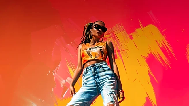 Lily-Rose Depp and 070 Shake Showcase Unique Couple Style with Baggy Jeans