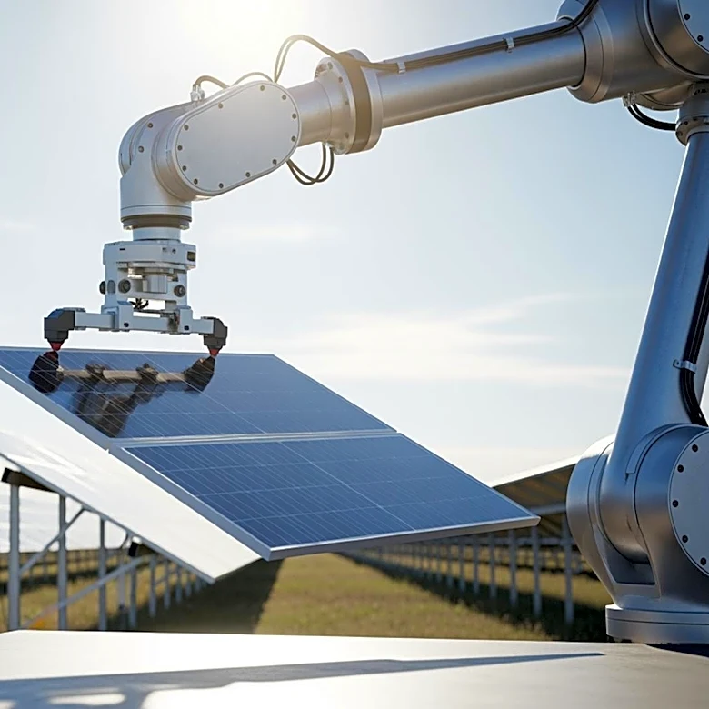 AES Maximo Robot Achieves 100 Megawatts Solar Installation Milestone in California