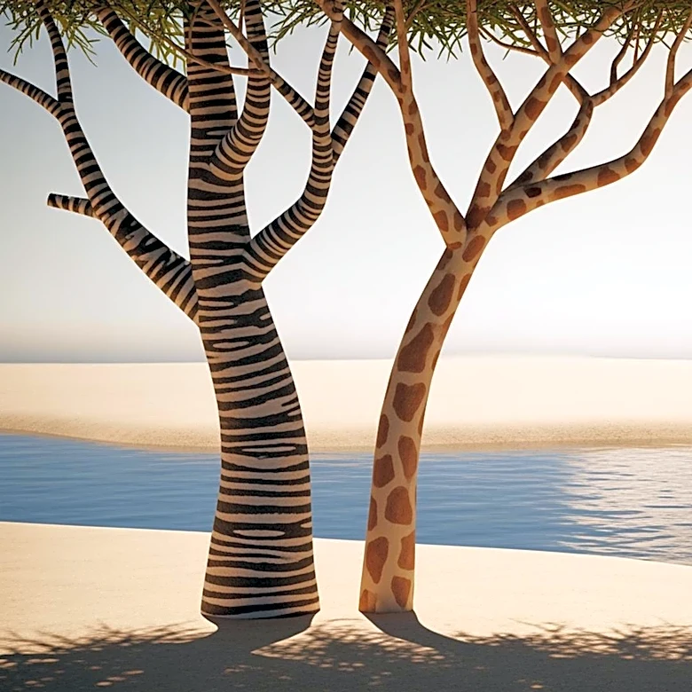 Zebra and Giraffe Forge Heartwarming Friendship at Georgia Theme Park