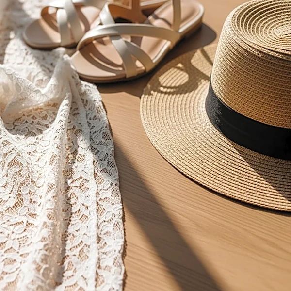 Brooks Nader Showcases Summer Style in Sheer Lace Dress