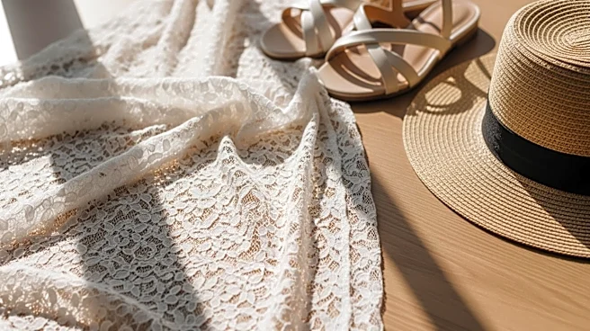 Brooks Nader Showcases Summer Style in Sheer Lace Dress