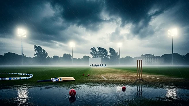 Storm Dave Disrupts Durham Cricket Match, Causing Safety Concerns and Delays