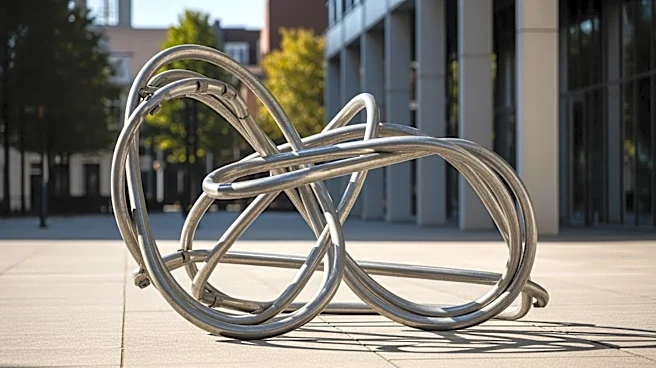 Bettina Pousttchi Transforms Steel Barriers into Sculptures at Rockefeller Center