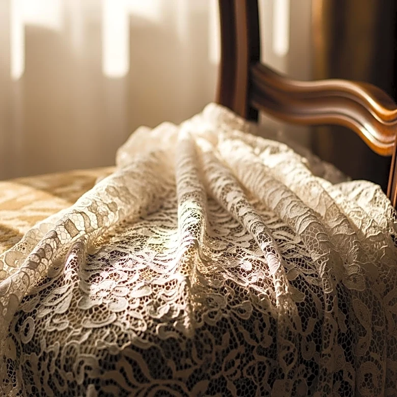 Margaret Qualley Stuns in Lacy Dress for 'House Tour' Music Video