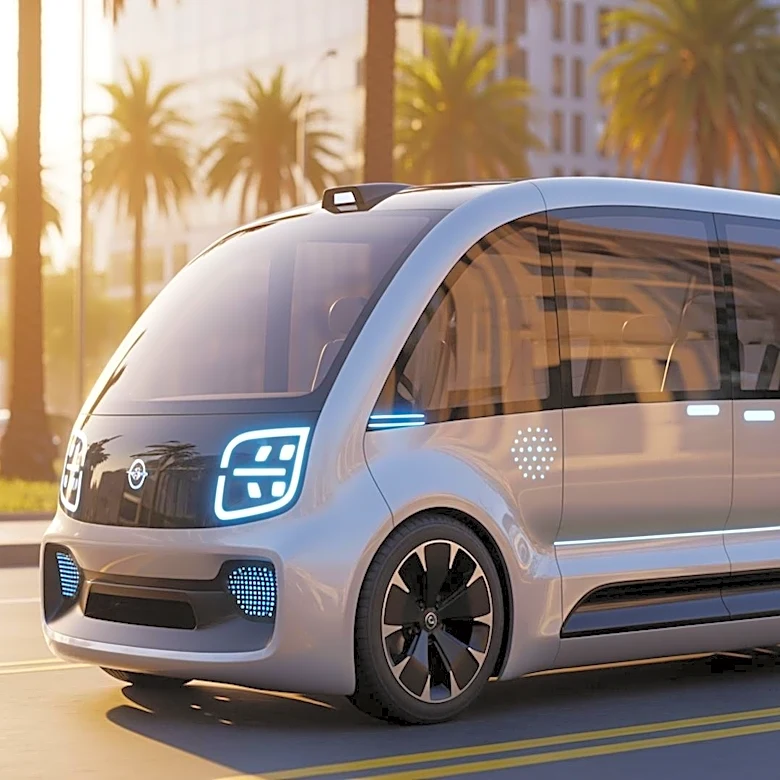Volkswagen and Uber Test Autonomous Microbuses in Los Angeles for Future Robotaxi Service
