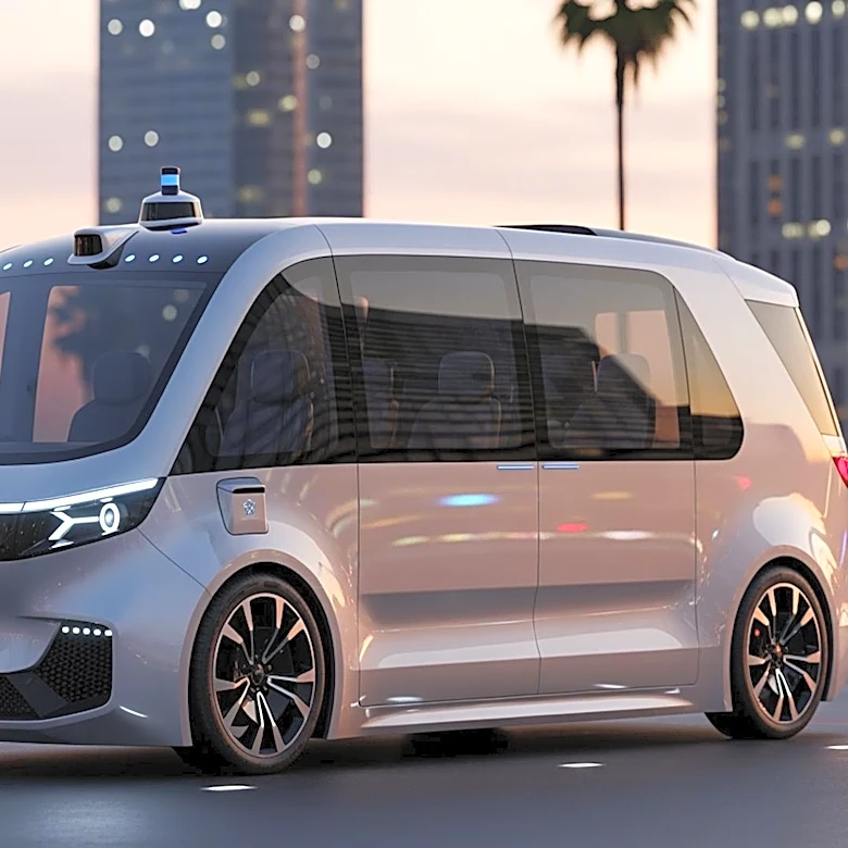 Volkswagen and Uber Begin Testing Autonomous Microbuses in Los Angeles for Future Robotaxi Service