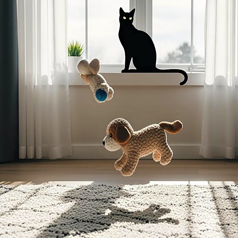 Cat Owner's Fetch Attempt with Dog Leads to Unexpected Viral Moment