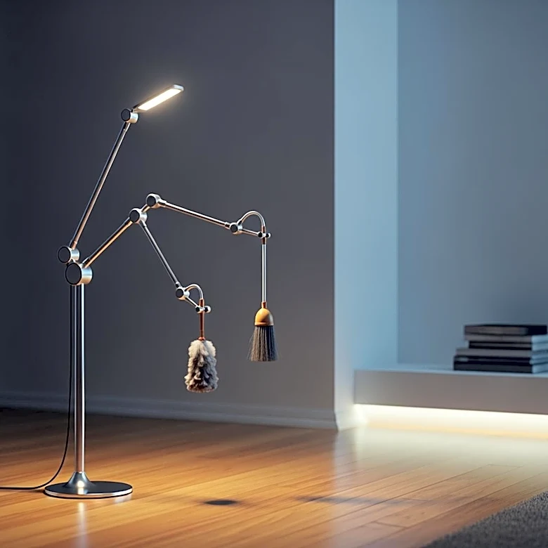 Robotic Floor Lamp Promises to Perform Household Chores, Raises Skepticism