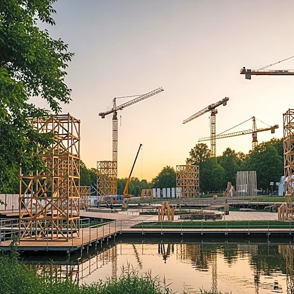 Point State Park Undergoes Construction for NFL Draft Experience