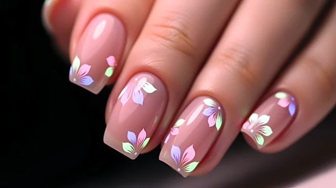 Hailey Bieber's Glow-in-the-Dark Floral Manicure Shines at Coachella