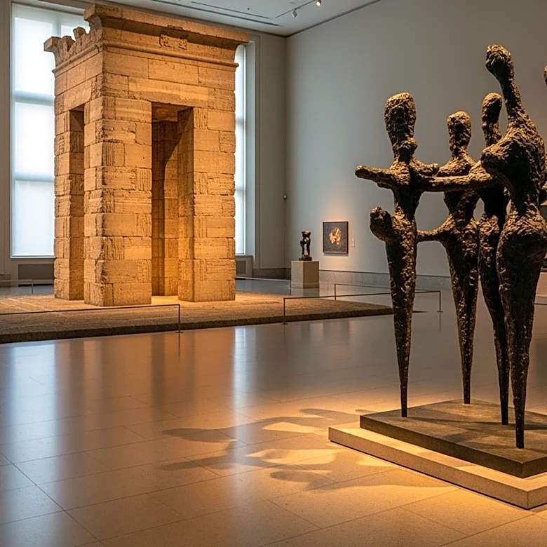 Metropolitan Museum of Art Hosts Giacometti Exhibition at Temple of Dendur
