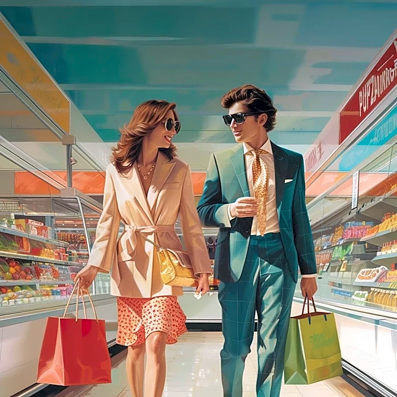 Connor Storrie Dazzles in Retro Style at Tiffany Blue Book Gala