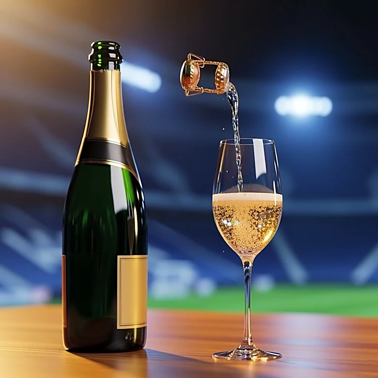 Coventry City Owner Doug King Celebrates Premier League Promotion with Champagne