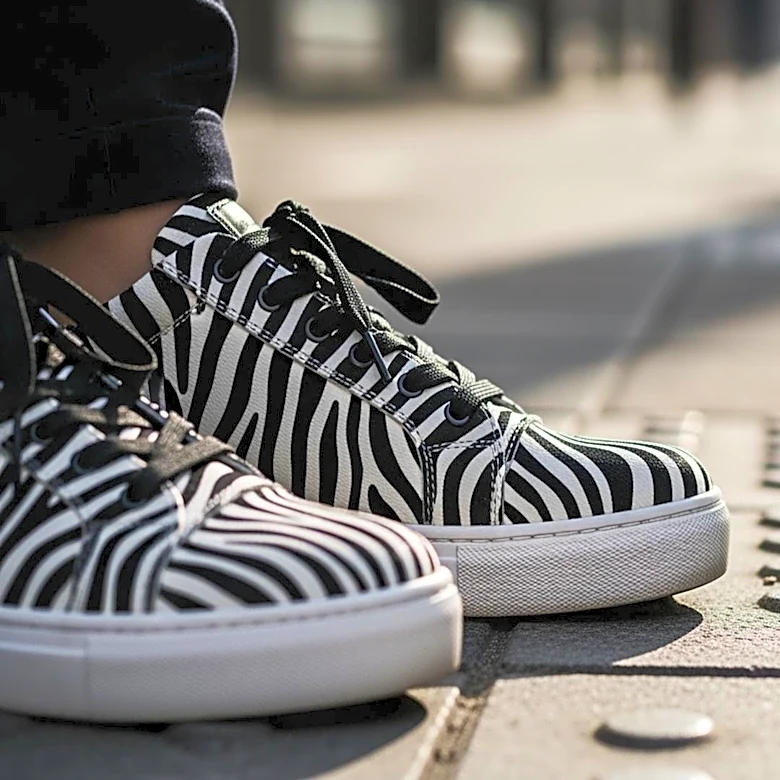 Anne Hathaway Embraces Casual Style with Zebra Print Adidas Sneakers in New York