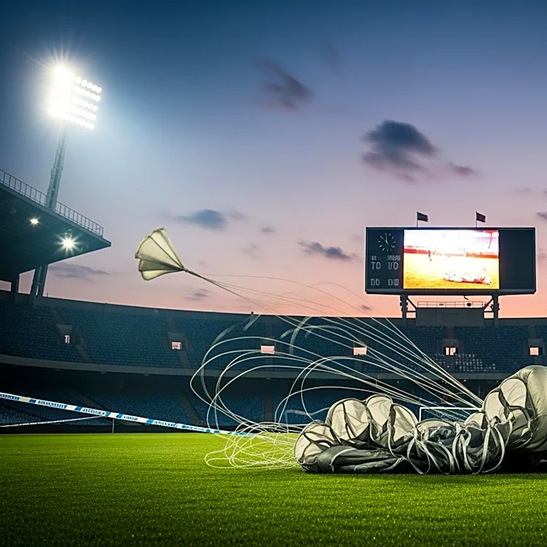 Skydiver Rescued After Collision with Scoreboard at Virginia Tech Game