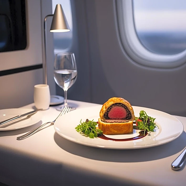 American Airlines Celebrates Centennial with Special Beef Wellington Dish in First Class