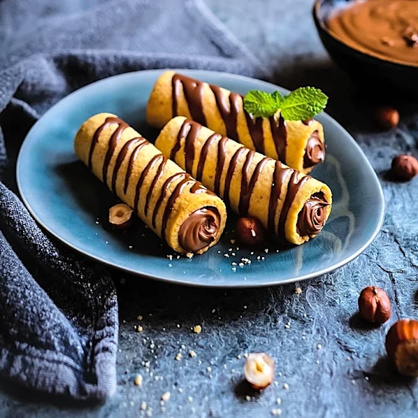 Fluffy Chocolate Nutella Rolls Featured as Bake of the Month
