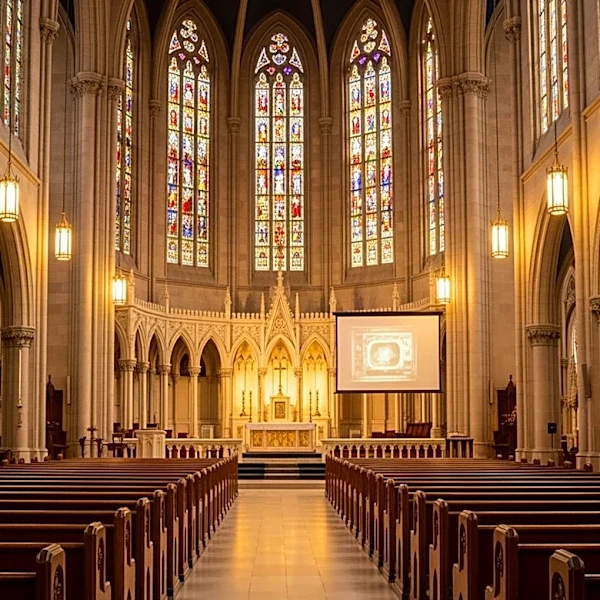 Montreal Canadiens Fans Host Watch Party at Cathedral for Playoff Game