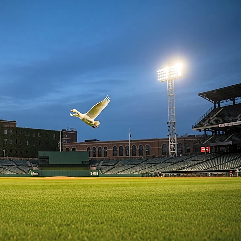 Goose Interrupts Phillies vs. Cubs Game at Wrigley Field