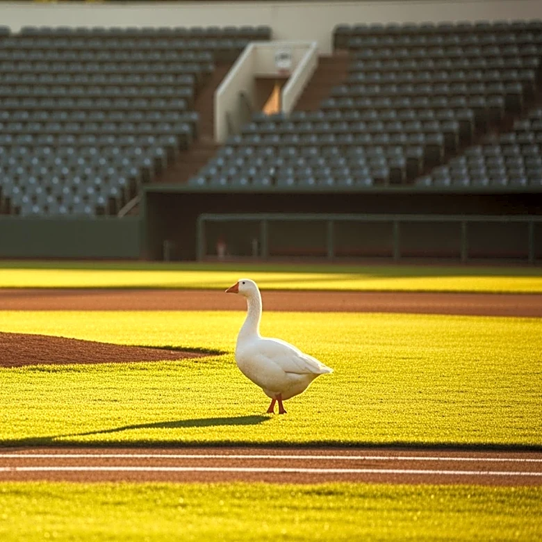 Unexpected Visitor: Goose Interrupts Cubs vs. Phillies Game at Wrigley Field
