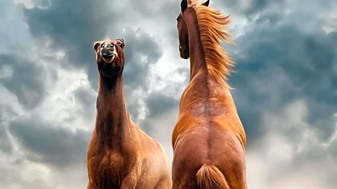 Therapy Horses Celebrate Israel's Independence Day with Symbolic Display