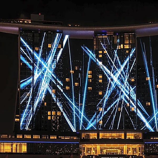 Wyndham Grand Pittsburgh Features Massive Light Projection for NFL Draft Tribute