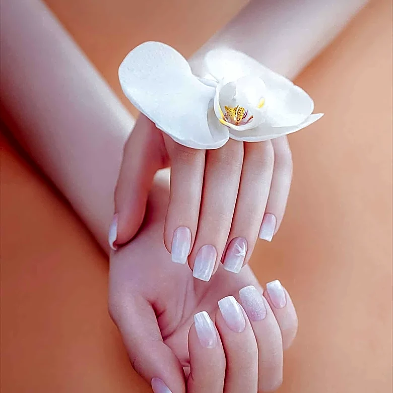 Soft Chrome Nails Trend Gains Popularity with Subtle Shimmer for Spring