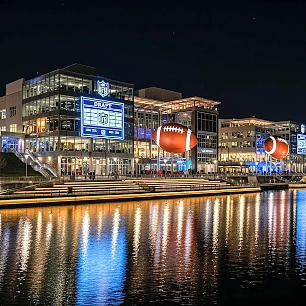 NFL Fans Converge on Pittsburgh's North Shore for Draft Event