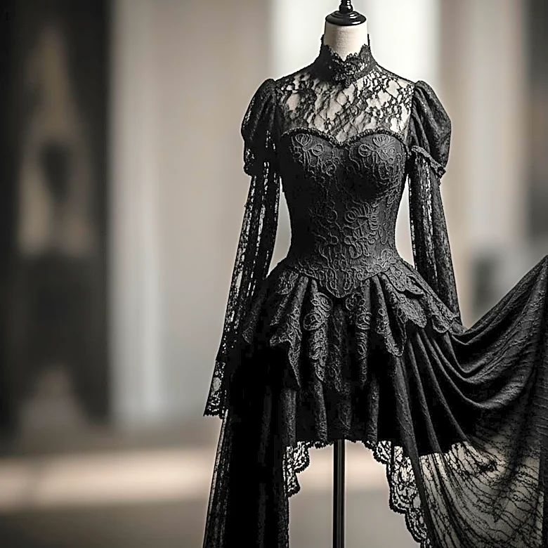 Anne Hathaway Embraces Gothic Style in Iris Van Herpen Dress for 'Mother Mary'