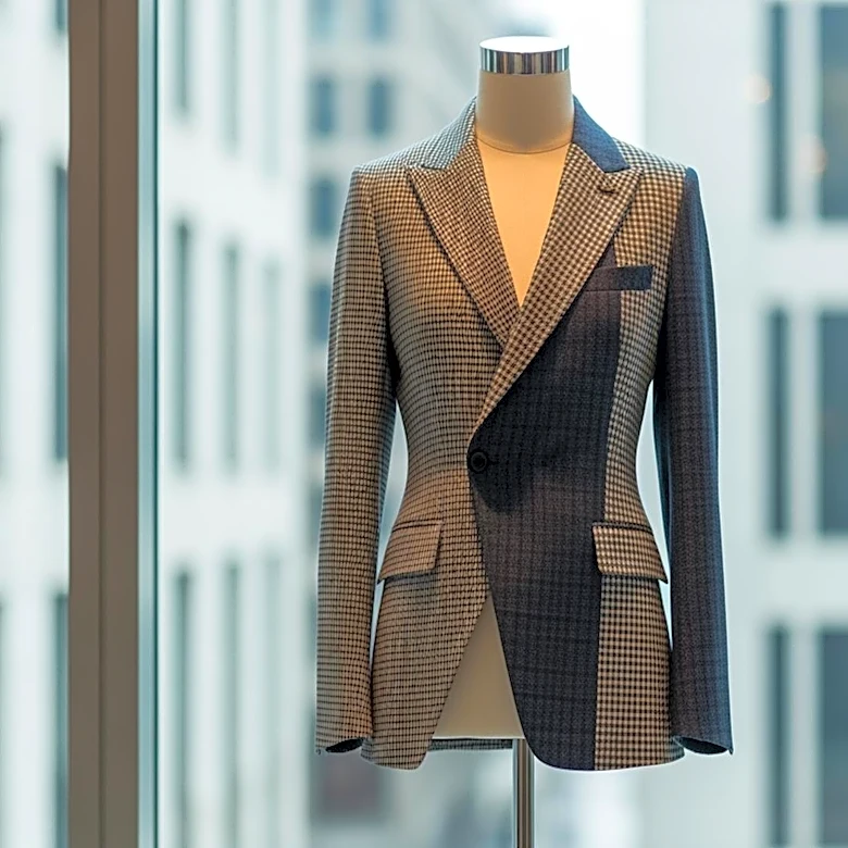 Anne Hathaway Showcases Asymmetric Checked Tailoring in New York City