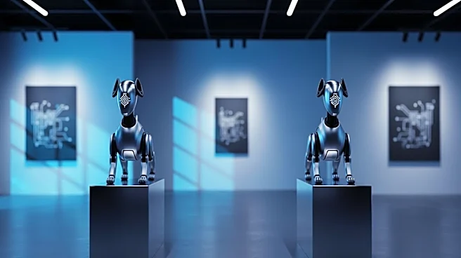 Beeple's Robot Dogs with Musk and Zuckerberg Heads Highlight AI Influence at Berlin Gallery