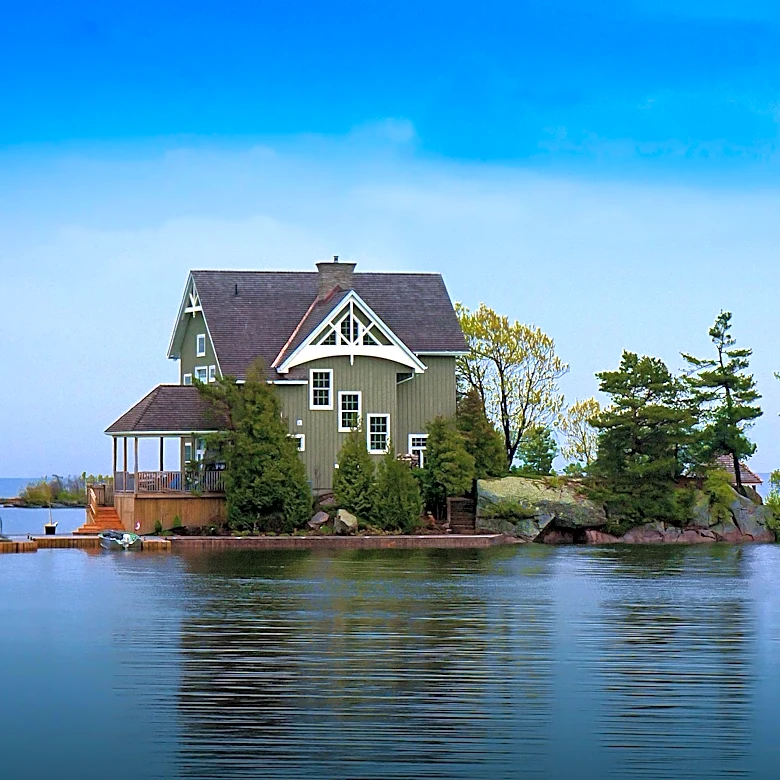 New Hampshire Island with Off-Grid Home Listed for Sale