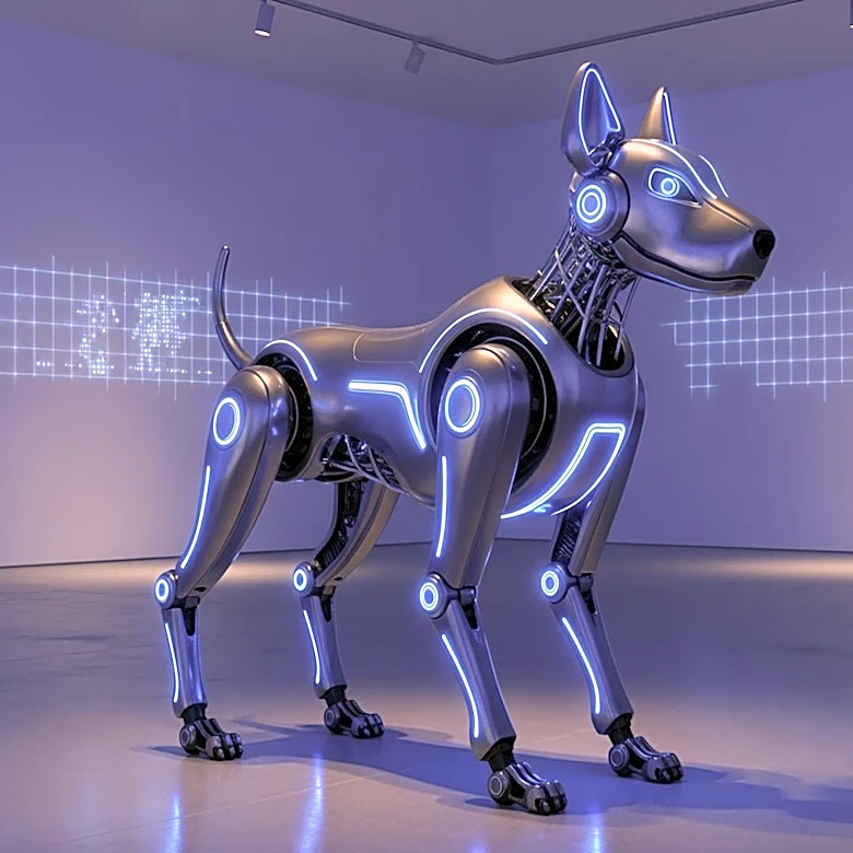 Beeple's 'Regular Animals' Exhibit Features Tech Titans as Robot Dogs in Berlin