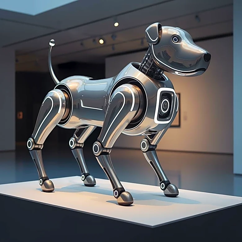 Beeple's 'Regular Animals' Exhibit Features Robot Dogs of Tech Titans at German Museum