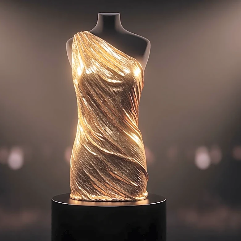 Rihanna Dazzles in Gold Maison Margiela Dress at Event with A$AP Rocky