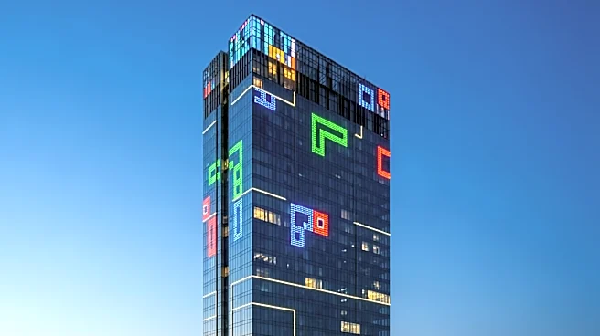 Middle School Students' Video Games Projected on Philadelphia Skyscraper