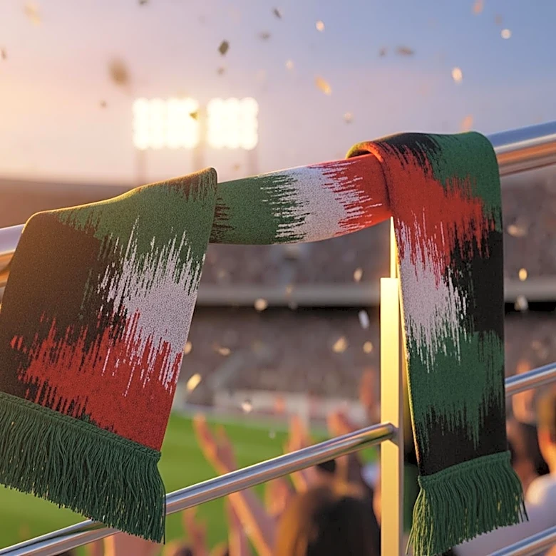 Barcelona's Lamine Yamal Waves Palestinian Flag During Title Celebrations