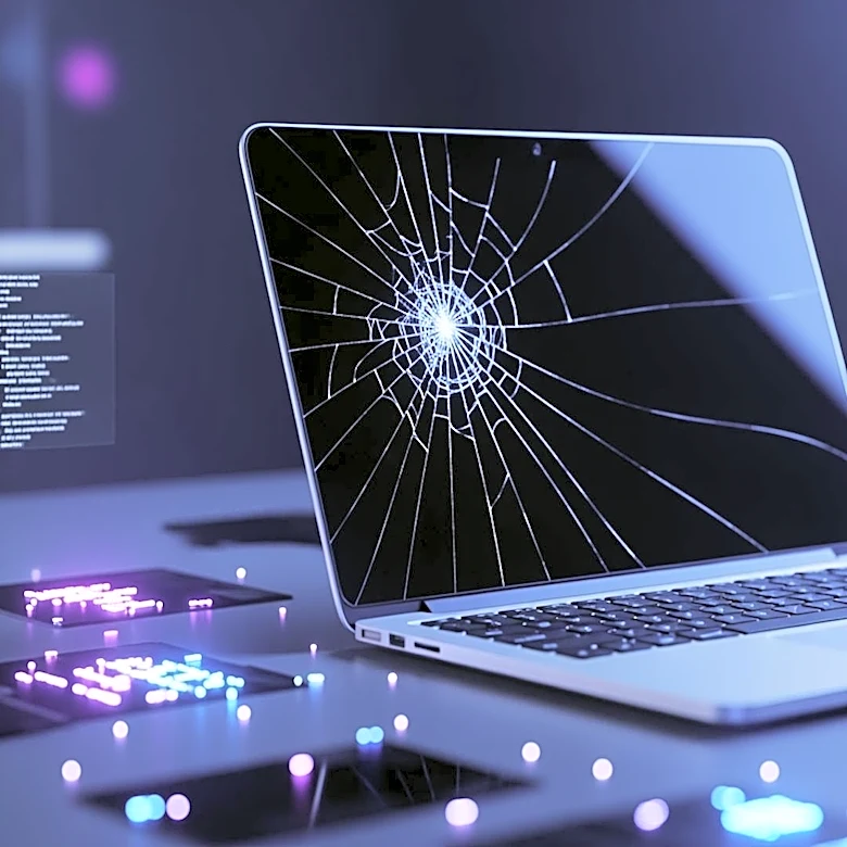 AI Coders Embrace New Aesthetic with Cracked Laptops to Keep Agents Running