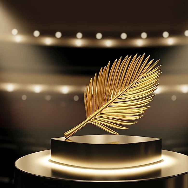 Elijah Wood Presents Peter Jackson with Honorary Palme d'Or at Cannes