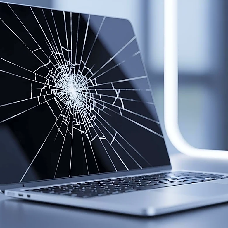 AI Coders Embrace New Aesthetic with Cracked Laptops