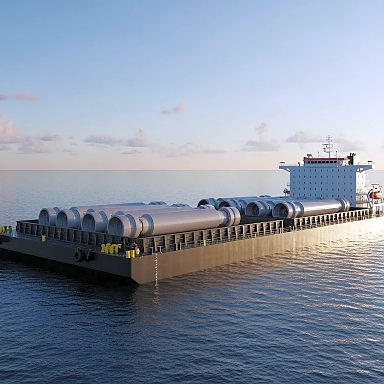 Researchers Test Wide Barge to Reduce Crane Needs for Offshore Wind Turbine Installation