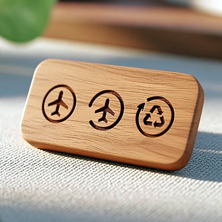 Sustainable Travel Innovation: Wooden Badge Combines Hotel Key and Conference Credential