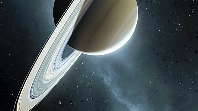 The Moon Aligns with Beehive Cluster as Saturn and Mars Dominate the Sky