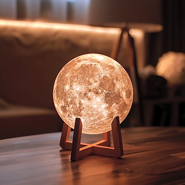Innovative Desk Display Brings Real-Time Moon Phases to Your Workspace