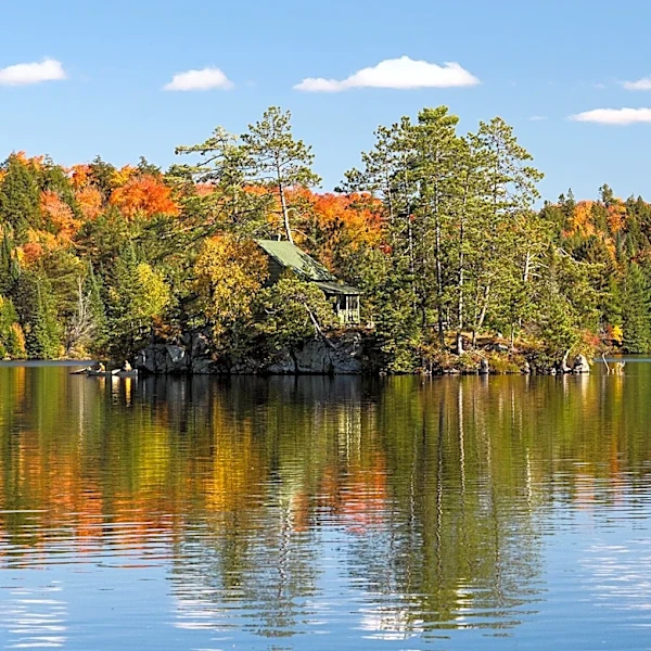 Private Island with Off-Grid Cabin Listed for Auction at $470K