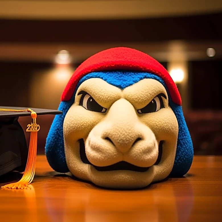 College Mascots Reveal Identities at Graduation Ceremonies