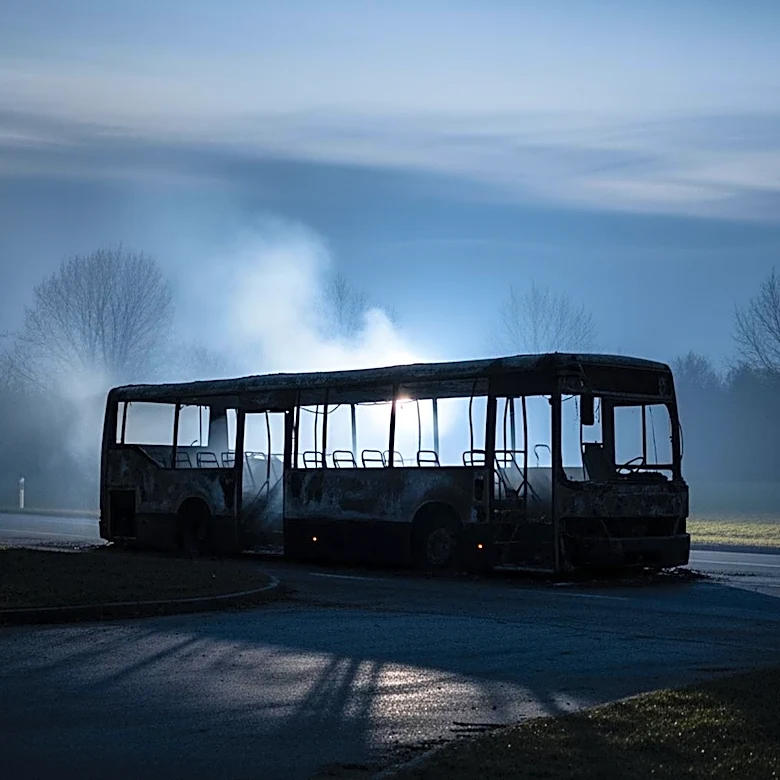 Kane County Cougars' Bus Set on Fire in Canada, Teen Charged with Arson