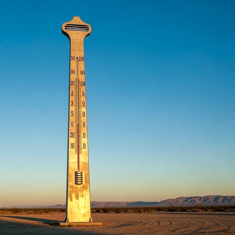 World's Tallest Thermometer in California Listed for Sale with Advertising Potential